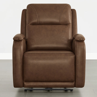 Monica Curved Genuine Leather Zero Gravity Power Recliner