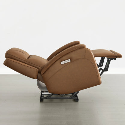 Monica Curved Genuine Leather Zero Gravity Power Recliner