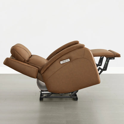 Monica Curved Genuine Leather Zero Gravity Power Recliner