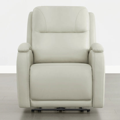 Monica Curved Genuine Leather Zero Gravity Power Recliner