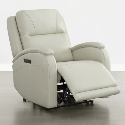 Monica Curved Genuine Leather Zero Gravity Power Recliner