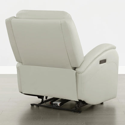 Monica Curved Genuine Leather Zero Gravity Power Recliner