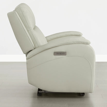 Monica Curved Genuine Leather Zero Gravity Power Recliner