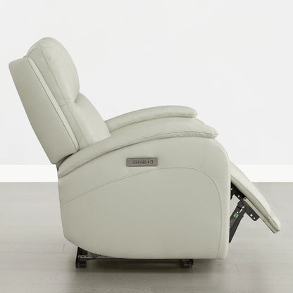 Monica Curved Genuine Leather Zero Gravity Power Recliner