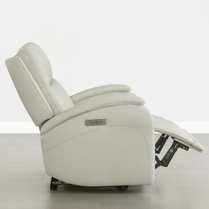 Monica Curved Genuine Leather Zero Gravity Power Recliner