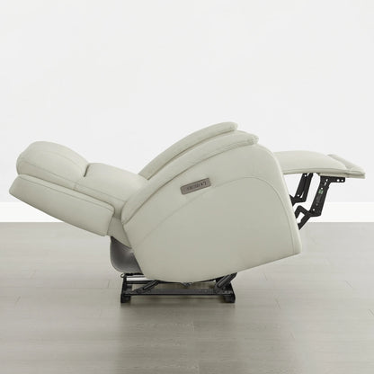 Monica Curved Genuine Leather Zero Gravity Power Recliner