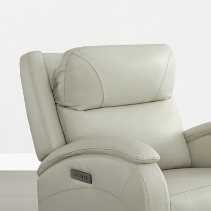 Monica Curved Genuine Leather Zero Gravity Power Recliner