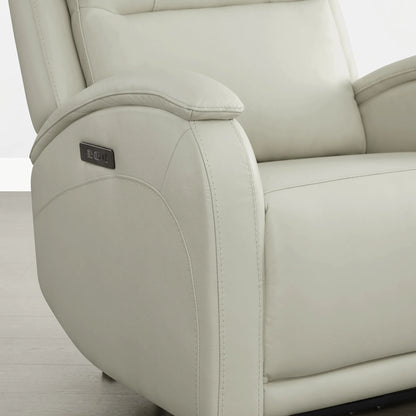 Monica Curved Genuine Leather Zero Gravity Power Recliner