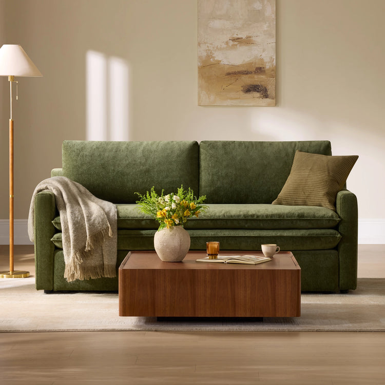 Ohana Modern Double-Cushion 3-Seater Stationary Sofa