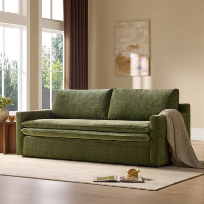 Ohana Modern Double-Cushion 3-Seater Stationary Sofa