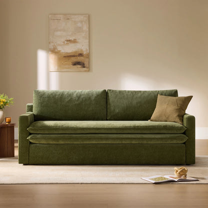 Ohana Modern Double-Cushion 3-Seater Stationary Sofa