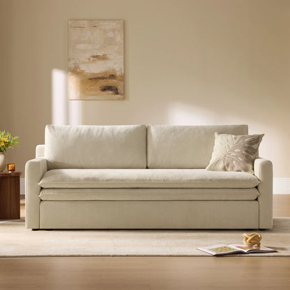 Ohana Modern Double-Cushion 3-Seater Stationary Sofa
