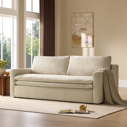 Ohana Modern Double-Cushion 3-Seater Stationary Sofa