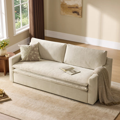 Ohana Modern Double-Cushion 3-Seater Stationary Sofa