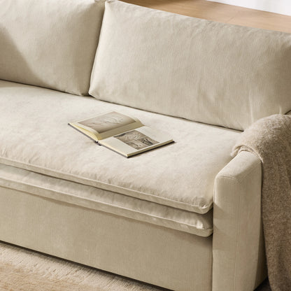 Ohana Modern Double-Cushion 3-Seater Stationary Sofa