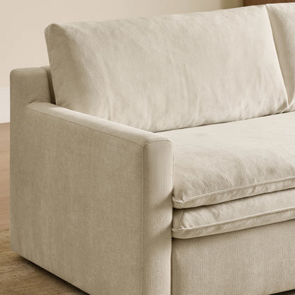 Ohana Modern Double-Cushion 3-Seater Stationary Sofa