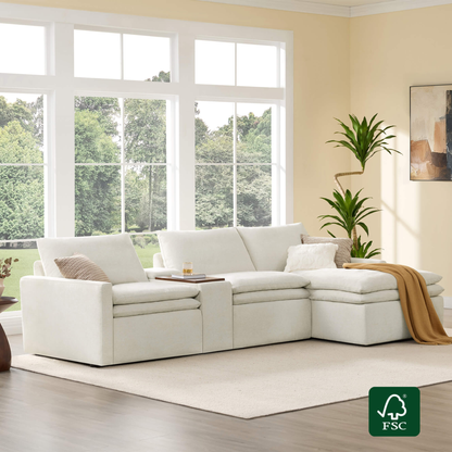 Ohana Zero Gravity Modular Lay-Flat Reclining Sofa with Chaise