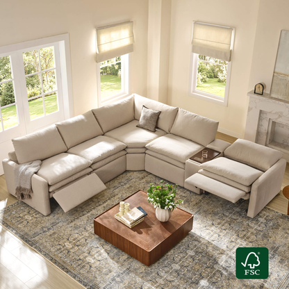 Ohana 5-Seat Zero Gravity Modular Reclining Sofa