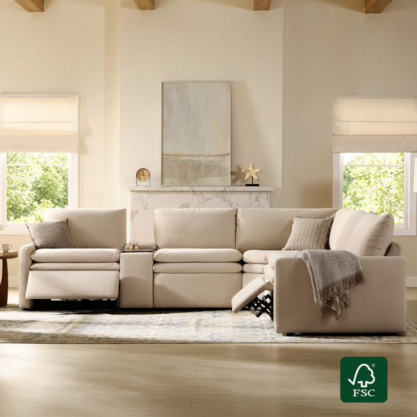 Ohana 4-Seat Zero Gravity Modular Reclining Sofa