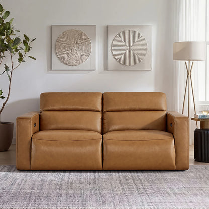 Oliver 2-Seat Wall-hugger Reclining Sectional Sofa with Power Headrest