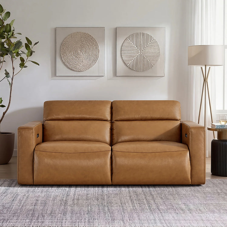 Oliver 2-Seat Wall-hugger Reclining Sectional Sofa with Power Headrest