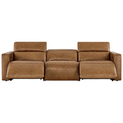 Oliver 3-Seat Wall-hugger Reclining Sectional Sofa with Power Headrest