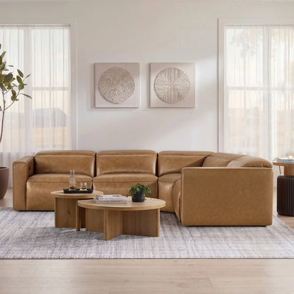 Oliver 4-Seat Wall-hugger Reclining Sectional Sofa with Power Headrest