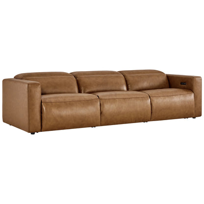 Oliver 3-Seat Wall-hugger Reclining Sectional Sofa with Power Headrest