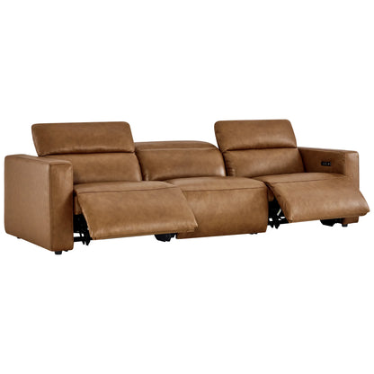 Oliver 3-Seat Wall-hugger Reclining Sectional Sofa with Power Headrest