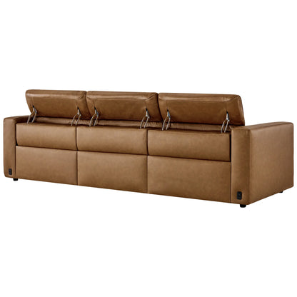 Oliver 3-Seat Wall-hugger Reclining Sectional Sofa with Power Headrest