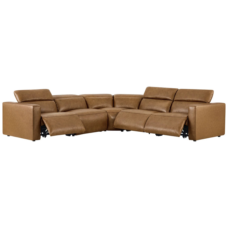 Oliver 5-Seat Wall-hugger Reclining Sectional Sofa with Power Headrest
