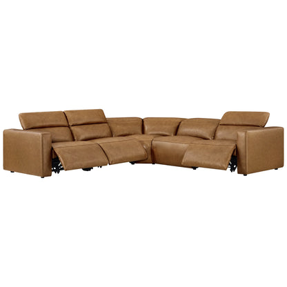 Oliver 5-Seat Wall-hugger Reclining Sectional Sofa with Power Headrest