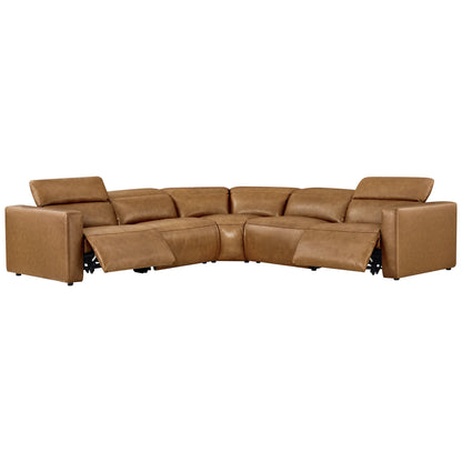 Oliver 5-Seat Wall-hugger Reclining Sectional Sofa with Power Headrest