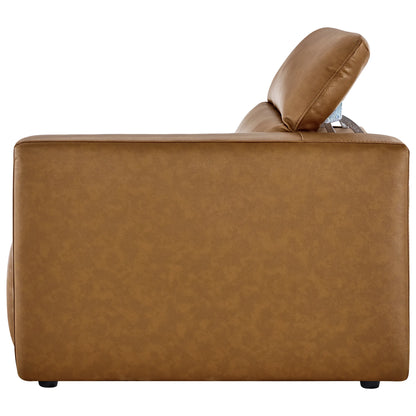 Oliver 2-Seat Wall-hugger Reclining Sectional Sofa with Power Headrest