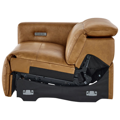 Oliver 2-Seat Wall-hugger Reclining Sectional Sofa with Power Headrest
