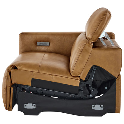 Oliver 3-Seat Wall-hugger Reclining Sectional Sofa with Power Headrest