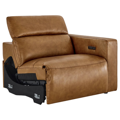 Oliver 5-Seat Wall-hugger Reclining Sectional Sofa with Power Headrest