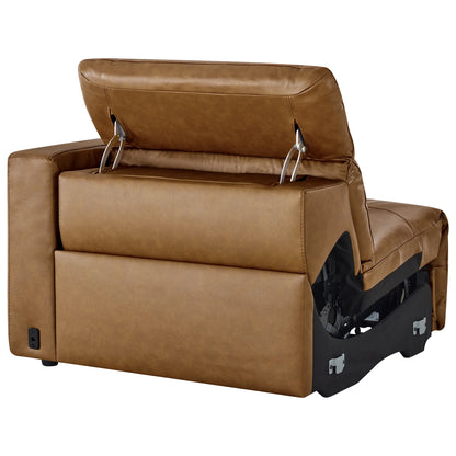 Oliver 2-Seat Wall-hugger Reclining Sectional Sofa with Power Headrest