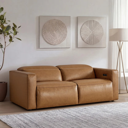 Oliver 2-Seat Wall-hugger Reclining Sectional Sofa with Power Headrest