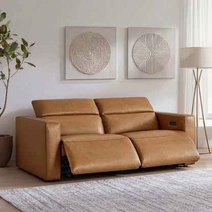 Oliver 2-Seat Wall-hugger Reclining Sectional Sofa with Power Headrest