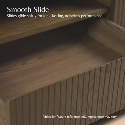 79" Moore Modern Wood TV Stand with Drawer