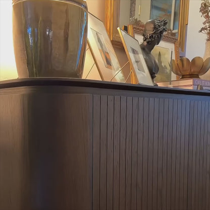 71" Moore Rounded Corner Sideboard Buffet with Doors