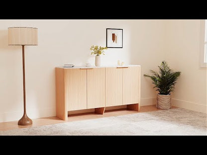 Bowen – 70" Fluted Wood Sideboard