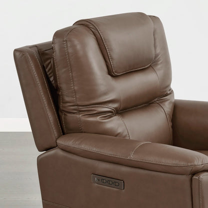 Ramos Genuine Leather Zero Gravity Power Recliner with Power Headrest