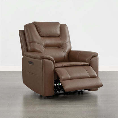 Ramos Genuine Leather Zero Gravity Power Recliner with Power Headrest