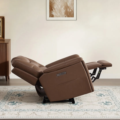 Ramos Genuine Leather Zero Gravity Power Recliner with Power Headrest