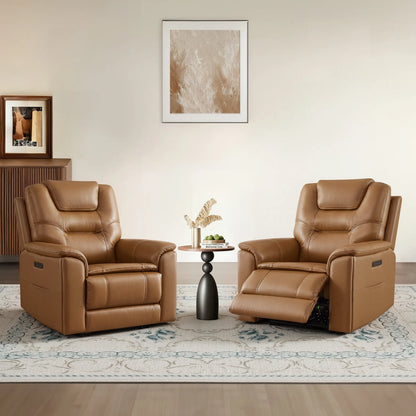 Ramos Genuine Leather Zero Gravity Power Recliner with Power Headrest