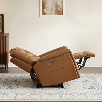 Ramos Genuine Leather Zero Gravity Power Recliner with Power Headrest