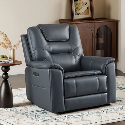Ramos Genuine Leather Zero Gravity Power Recliner with Power Headrest