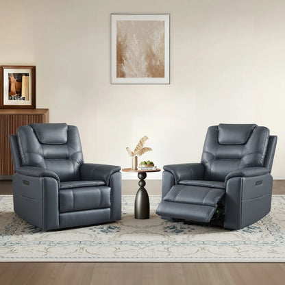 Ramos Genuine Leather Zero Gravity Power Recliner with Power Headrest